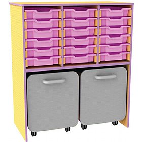 Edge 18 Tray Storage Unit With Docking Space