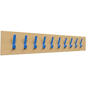 Single Colour Classroom Coat Hook Rails
