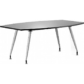 Black Lumina High Gloss Boardroom Table