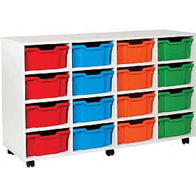 16 Deep Tray White Range Storage Unit