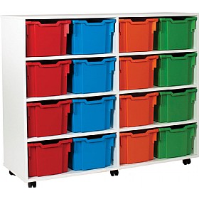 16 Extra Deep Tray White Range Storage Unit