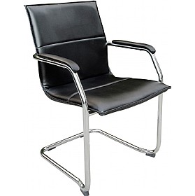 Essence Leather Faced Visitor Chair - Pack of 2