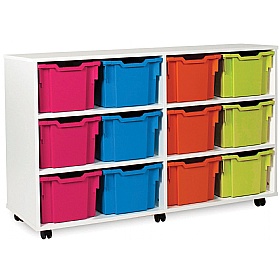 12 Extra Deep Tray White Range Storage Unit