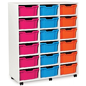 18 Deep Tray White Range Storage Unit