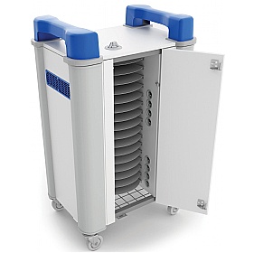 TabCabby 16H Compact - 16 Horizontal Tablet Store & Charging Trolley