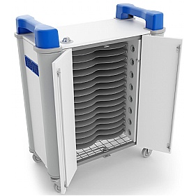 TabCabby 32H Compact - 32 Horizontal Tablet Store & Charging Trolley