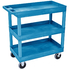 Heavy Duty Multi Purpose 3 Shelf Plastic Trolleys