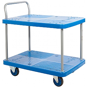 Proplaz Blue 2 Shelf Trolley