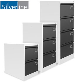 Silverline Two Tone Executive Filing Cabinets