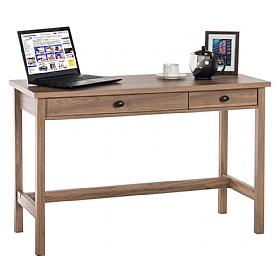 Oak Console Laptop Computer Desk