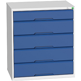 Bott Verso Drawer Cabinets - 800mm Wide x 900mm High - 5 Drawers