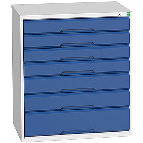 Bott Verso Drawer Cabinets - 800mm Wide x 900mm High - 7 Drawers