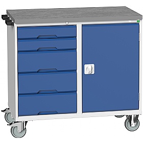 Bott Verso Mobile Maintenance Trolley Cupboard With 5 Drawers