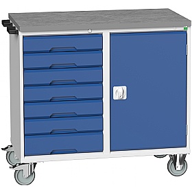 Bott Verso Mobile Maintenance Trolley Cupboard With 7 Drawers
