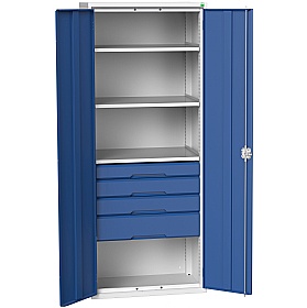 Bott Verso Kitted Cupboard 800W 3 Shelves and 4 Drawers