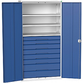 Bott Verso Kitted Cupboard 1050W 3 Shelves and 8 Drawers