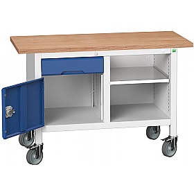 Bott Verso Mobile Storage Benches - 1250mm With Cupboard & Drawer
