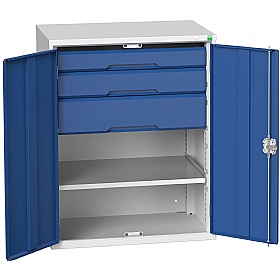 Bott Verso Kitted Cupboard 800W 1 Shelf and 3 Drawers