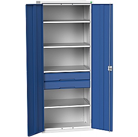 Bott Verso Kitted Cupboard 800W 4 Shelves and 2 Drawers
