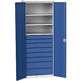Bott Verso Kitted Cupboard 800W 3 Shelves and 8 Drawers