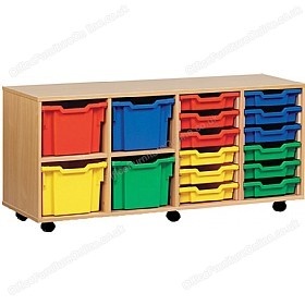 16 Tray Combi Mobile Storage