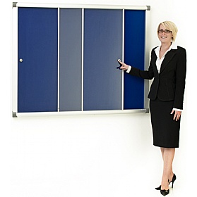 Province Blazemaster Acrylic Sliding Door Tamperproof Noticeboards