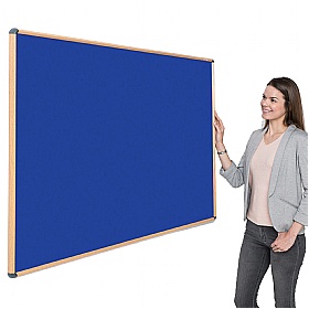 Shield Design Wood Effect Noticeboards