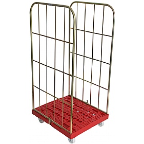 2 Sided Plastic Base Demountable Roll Pallets