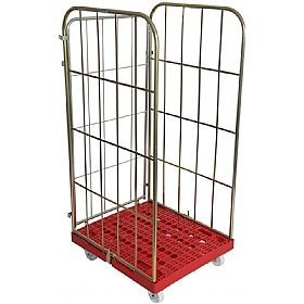 3 Sided Plastic Base Demountable Roll Pallets