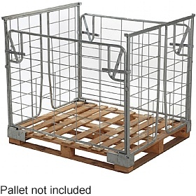 Galvanised Stackable Retention Units With 2 Removable Gates