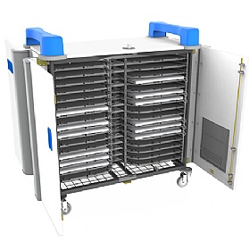 UniCabby 32H Laptop and Device Store and Charge Trolley