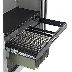 Commerce II Steel Tambour Roll Out Filing Frame