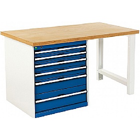 Bott Cubio Pedestal Benches - 6 Drawer 840mm High