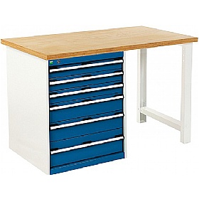 Bott Cubio Pedestal Benches - 6 Drawer 940mm High