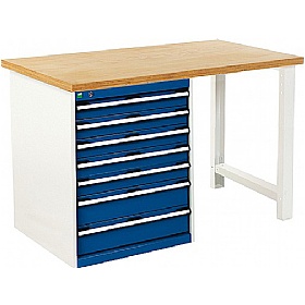 Bott Cubio Pedestal Benches - 7 Drawer 940mm High