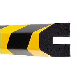 TRAFFIC-LINE Yellow/Black Profiled Impact Protection - 1 Metre
