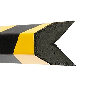 TRAFFIC-LINE Yellow/Black Adhesive Impact Protection For Edges - 1 Metre