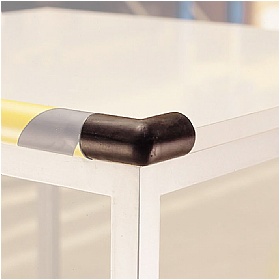 TRAFFIC-LINE Black Adhesive Impact Protection For Corners - Circular