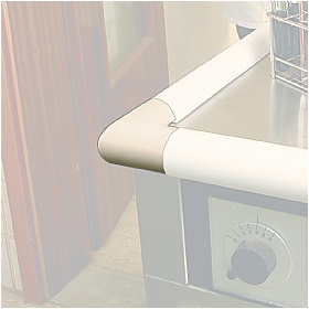 TRAFFIC-LINE White Adhesive Impact Protection For Corners