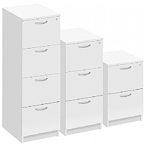 Commerce II White Filing Cabinets