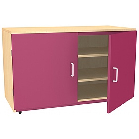 Splash Wooden Cupboard with Coloured Doors