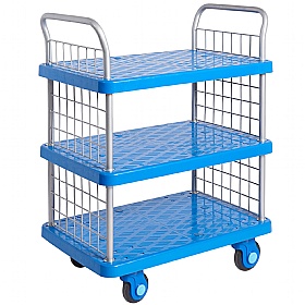 Proplaz Super Silent Three Tier Trolley with Mesh Ends