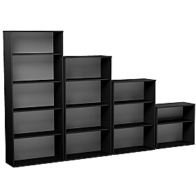 Eclipse Essential Black Office Bookcases