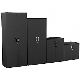 NEXT DAY Eclipse Essential Black Office Cupboards