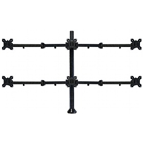 Heavy Duty 6 Screen Monitor Arm