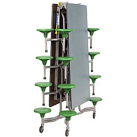 Rectangular 16 Seat Folding Dining Units