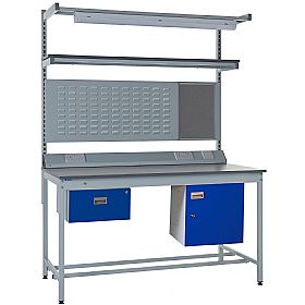 Express Square Tube Workbench Bundle 1 - Laminate Worktop