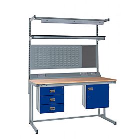 Express Cantilever Workbench Bundle 2 - Beech Worktop