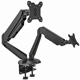 NEXT DAY Konnexion G2 Black Dual Monitor Arms