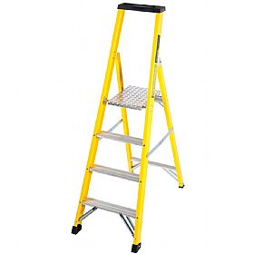 Trade Fibreglass Platform Step Ladders